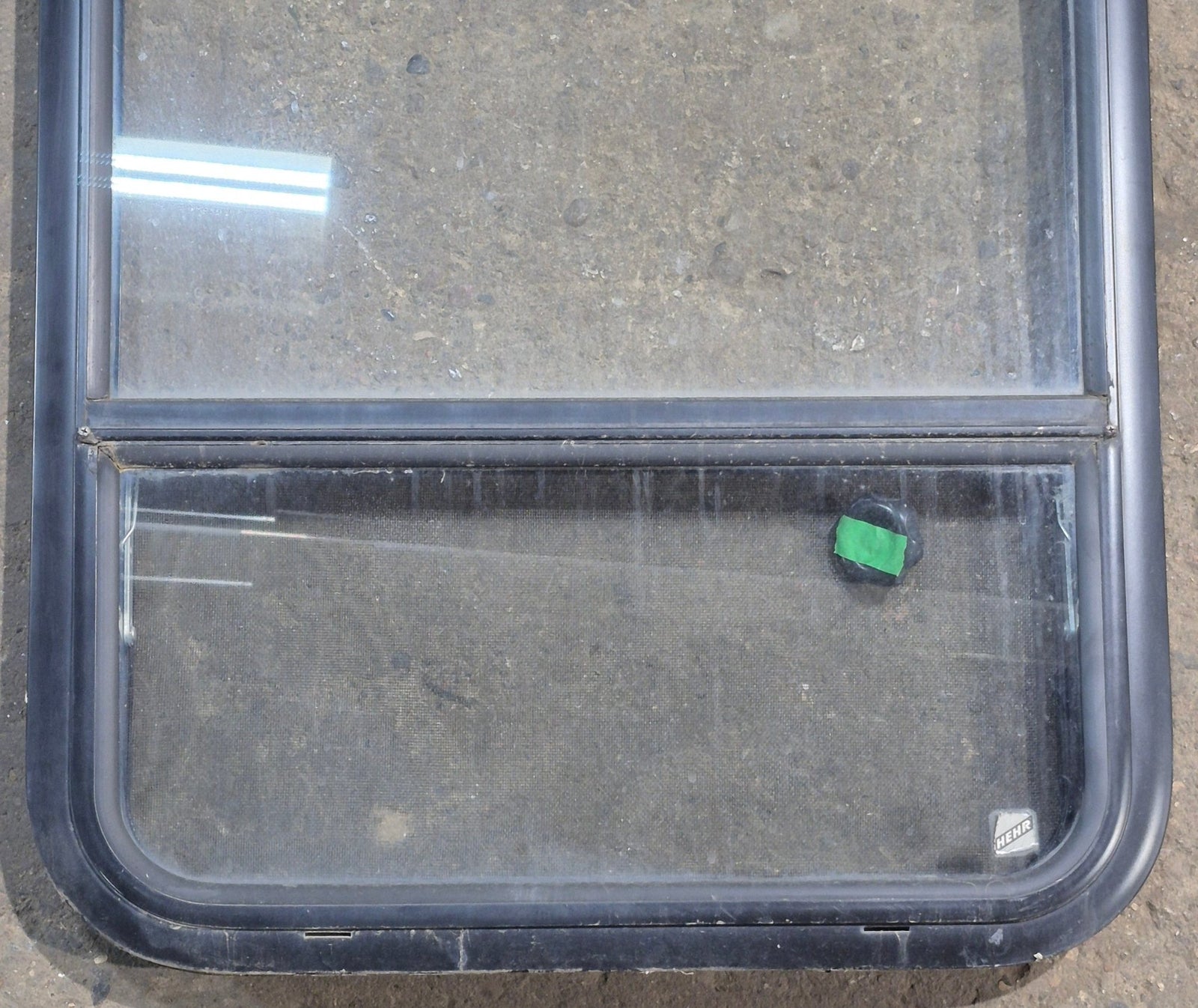 Used Black Radius Opening Window : 23 1/4