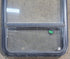 Used Black Radius Opening Window : 23 1/4" W x 34 1/2" H x 1 3/4" D - Young Farts RV Parts