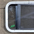Used Black Radius Opening Window - 23 1/8" X 14 1/2" X 1 7/8" - Young Farts RV Parts
