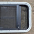 Used Black Radius Opening Window - 23 1/8" X 14 1/2" X 1 7/8" - Young Farts RV Parts