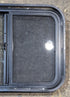 Used Black Radius Opening Window : 23 3/4" W x 17 3/4" H x 1 7/8" - Young Farts RV Parts