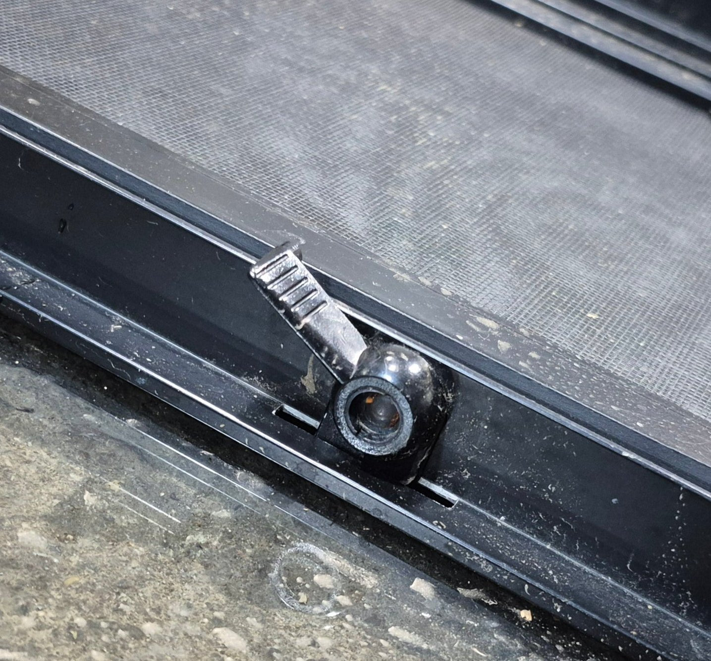 Used Black Radius Opening Window : 23 3/4