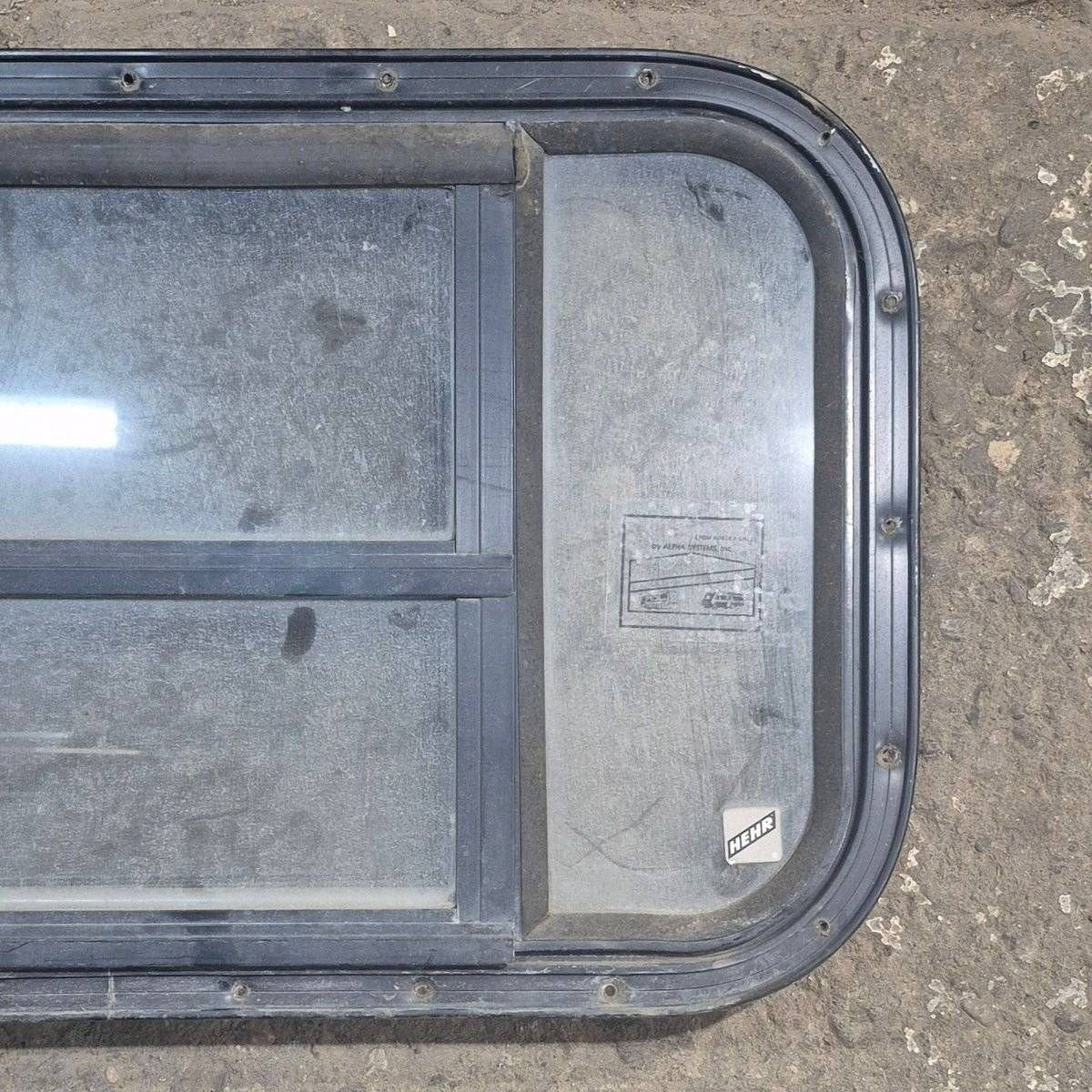 Used Black Radius Opening Window : 23 3/4