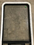 Used Black Radius Opening Window : 23" W x 47 1/2" H x 1 7/8" D - Young Farts RV Parts