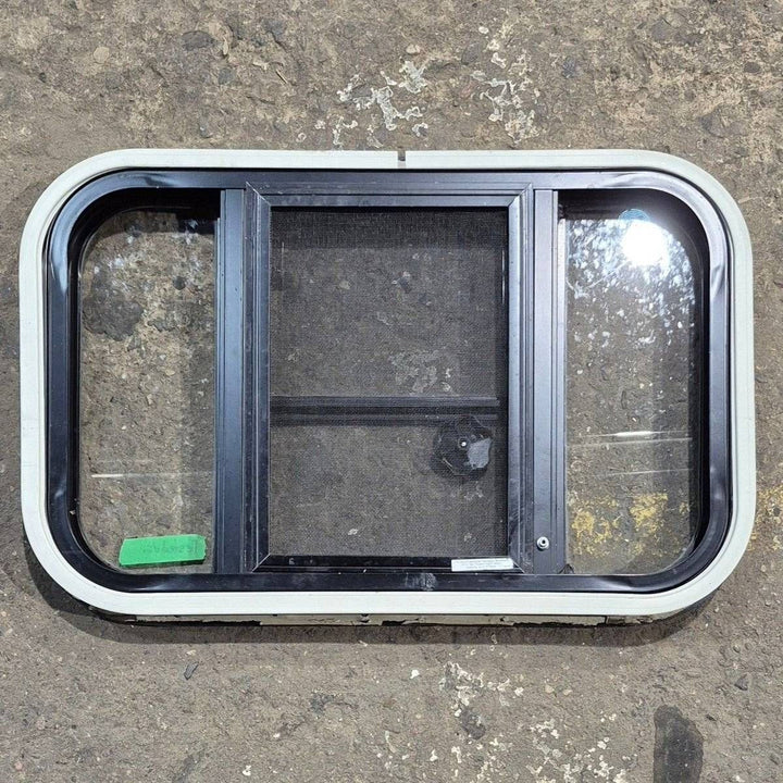 Used Black Radius Opening Window - 23.625 X 14.875 X 1.625 - Young Farts RV Parts