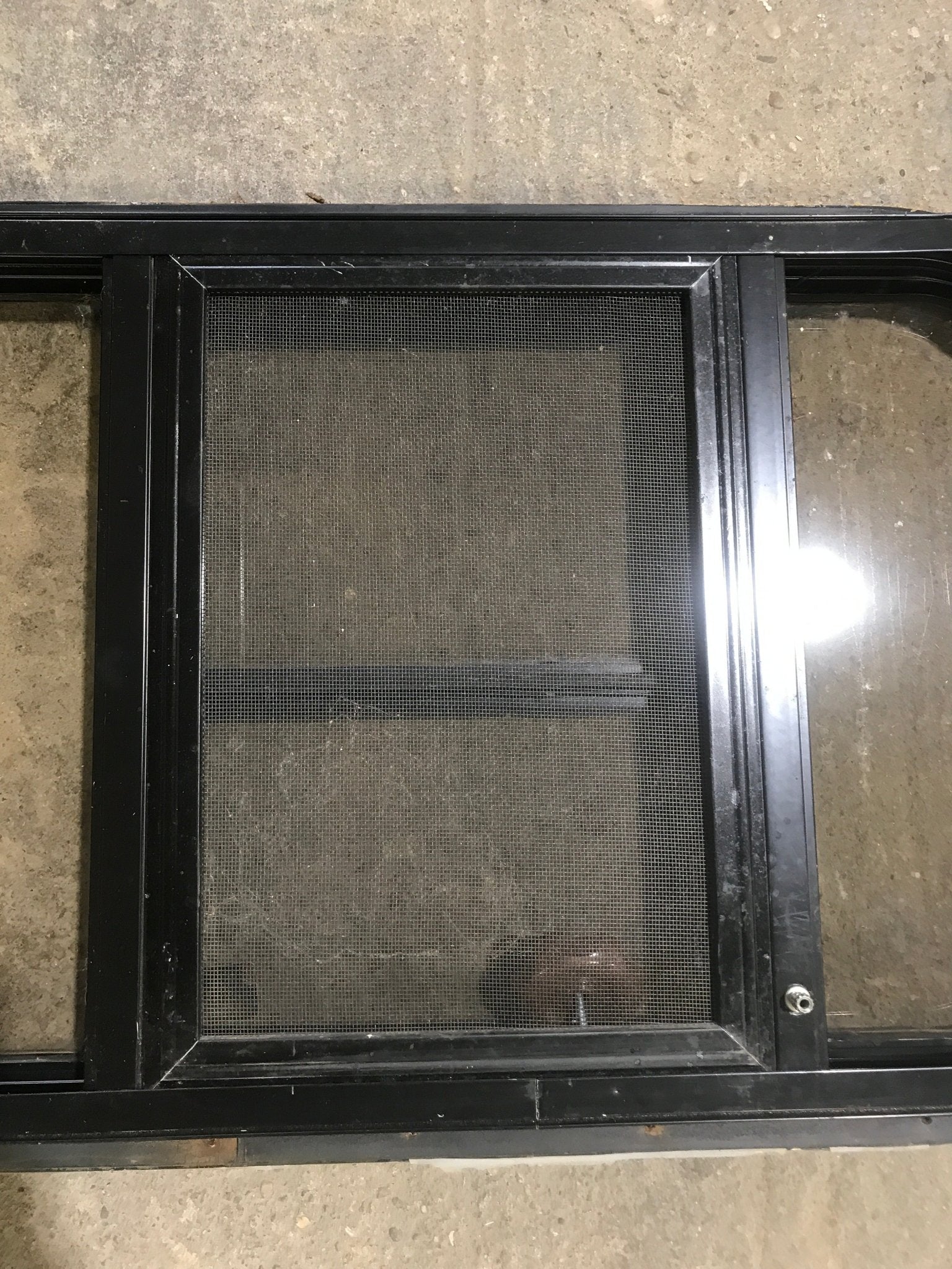 Used Black Radius Opening Window : 24 1/2