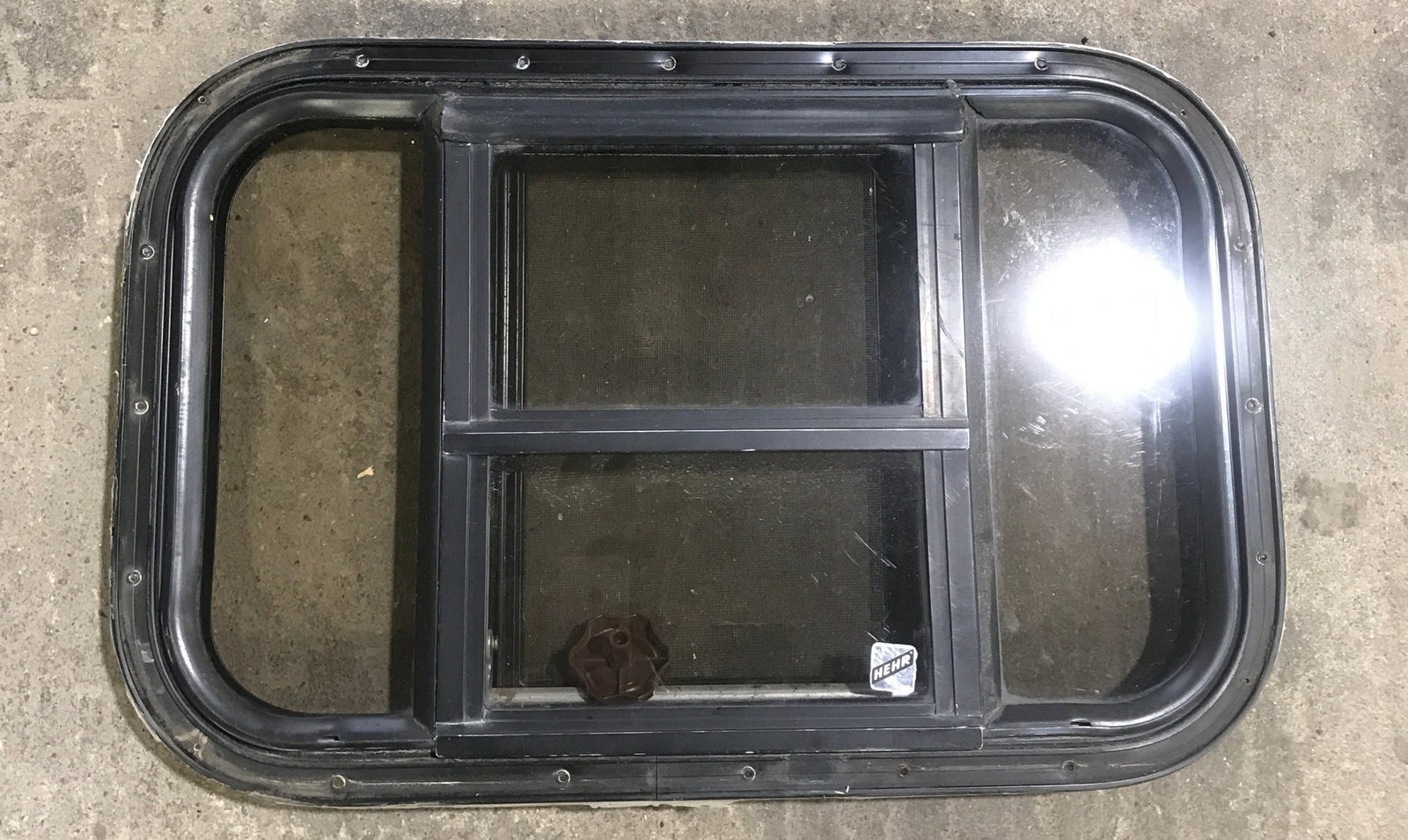 Used Black Radius Opening Window : 24 1/2