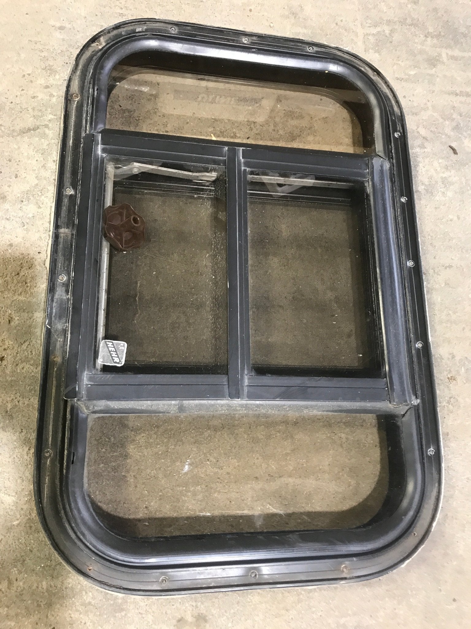 Used Black Radius Opening Window : 24 1/2