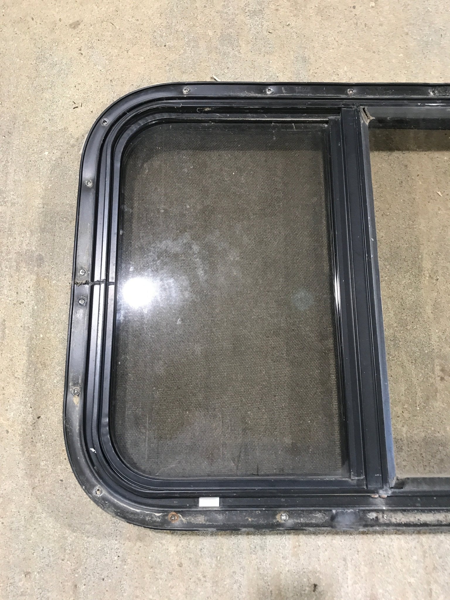 Used Black Radius Opening Window : 24 1/2