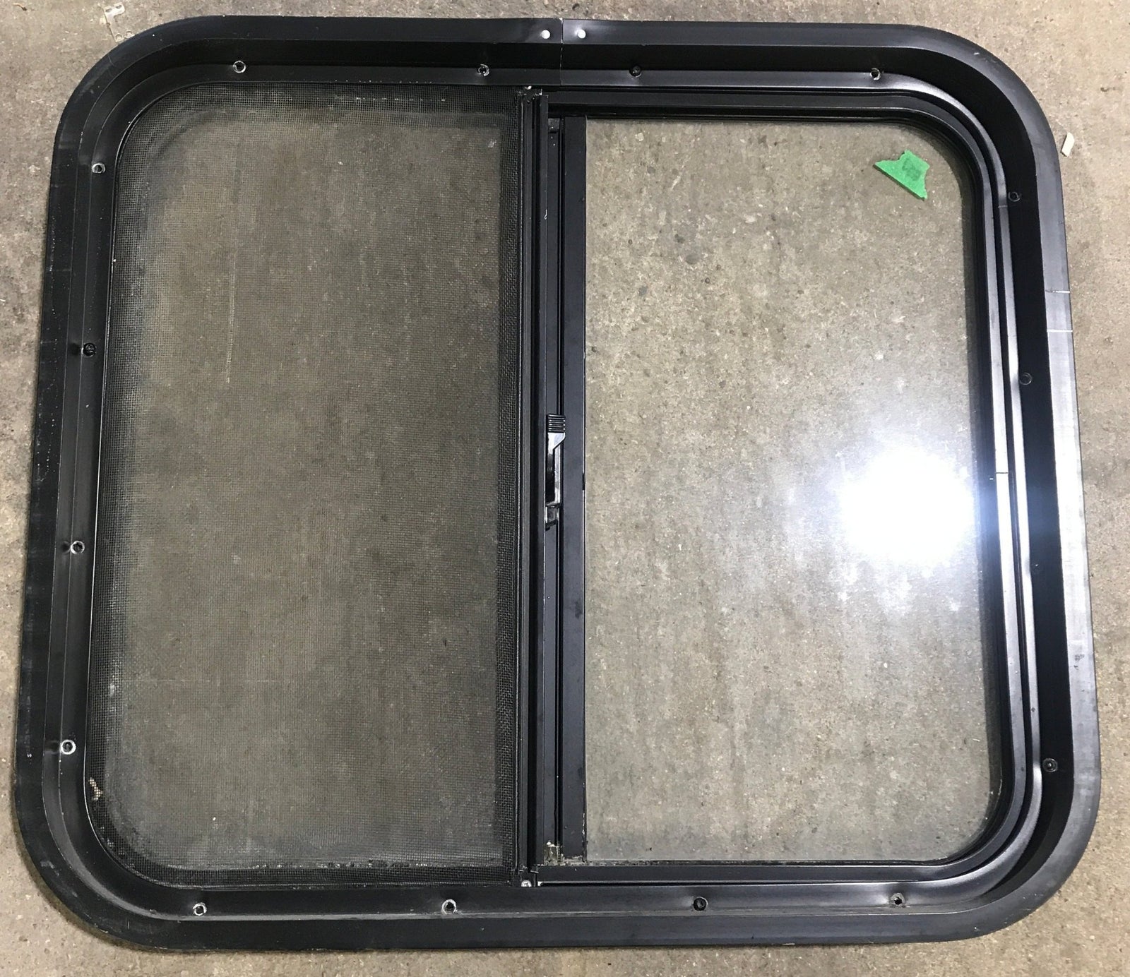 Used Black Radius Opening Window : 24 1/2
