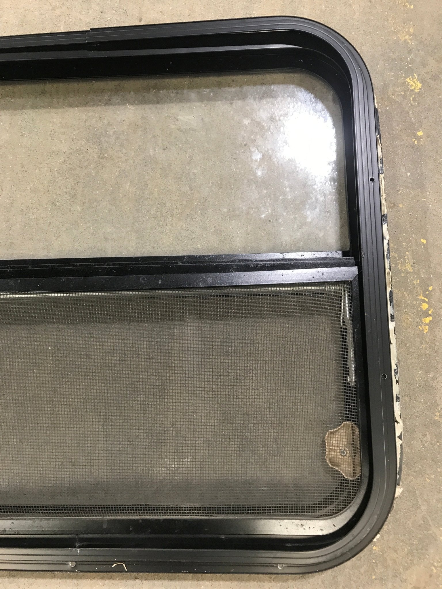 Used Black Radius Opening Window : 24 1/2