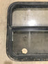 Used Black Radius Opening Window : 24 1/2" W x 22 1/2" H x 2" D - Young Farts RV Parts