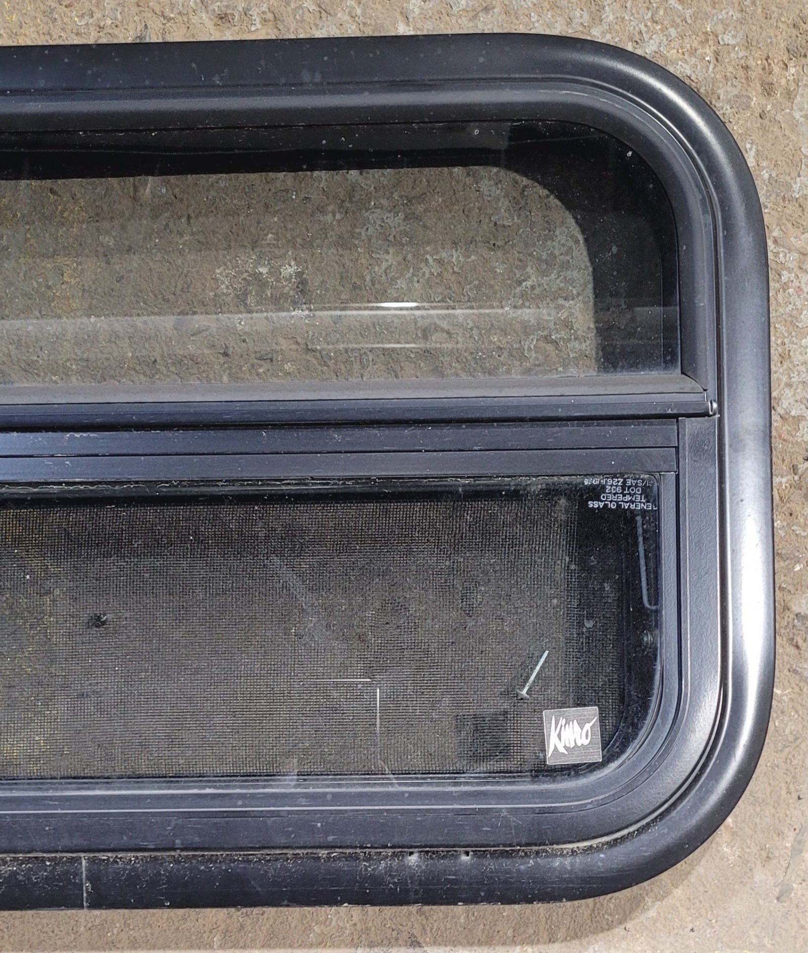 Used Black Radius Opening Window : 24 1/4