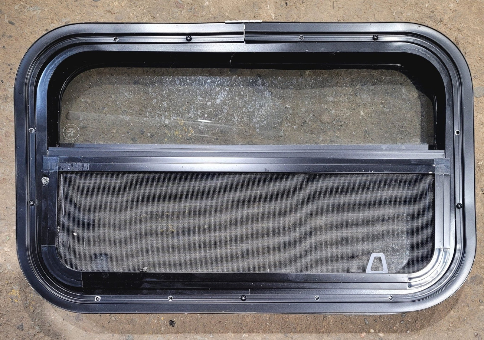 Used Black Radius Opening Window : 24 1/4