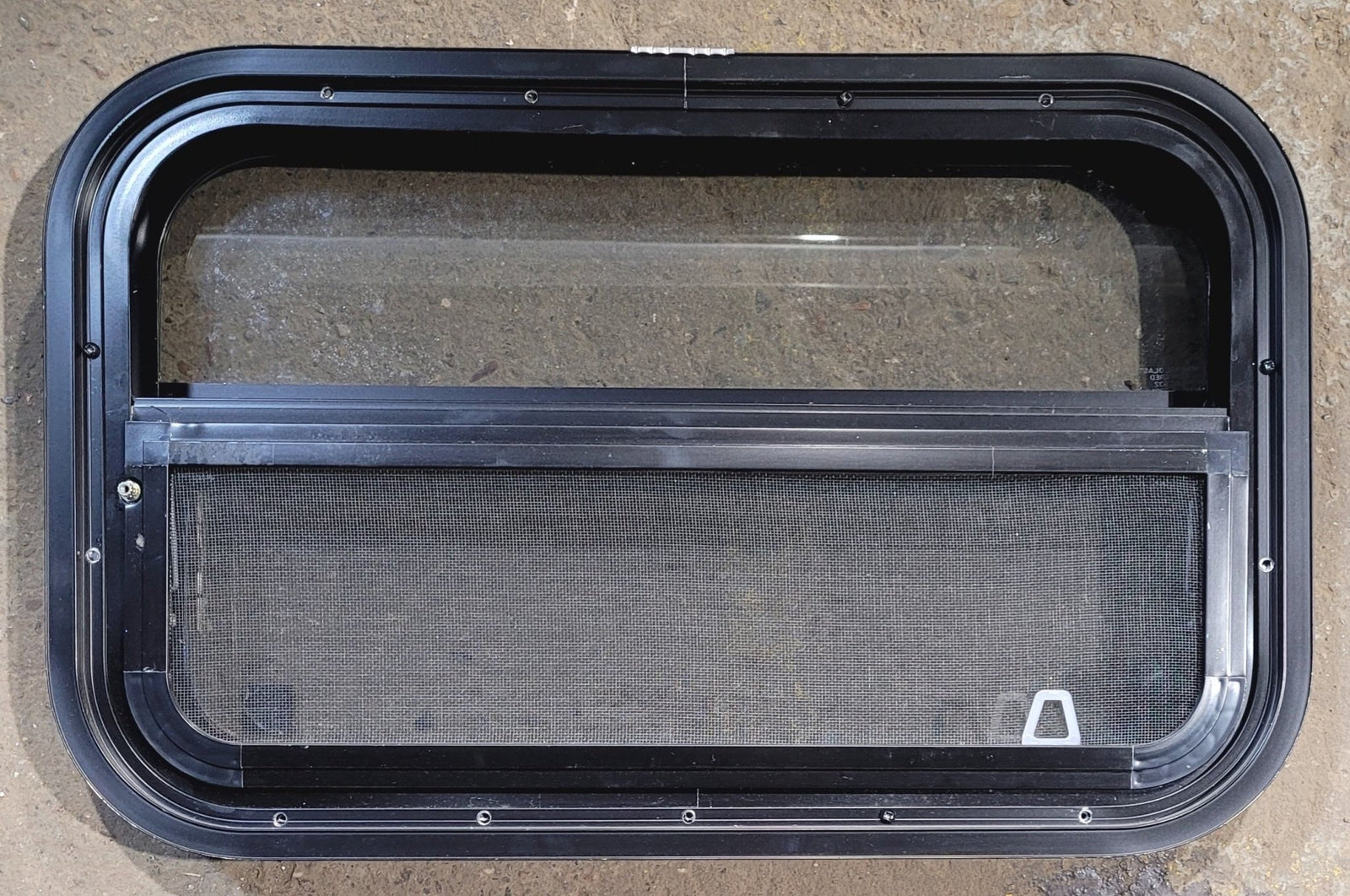 Used Black Radius Opening Window : 24 1/4