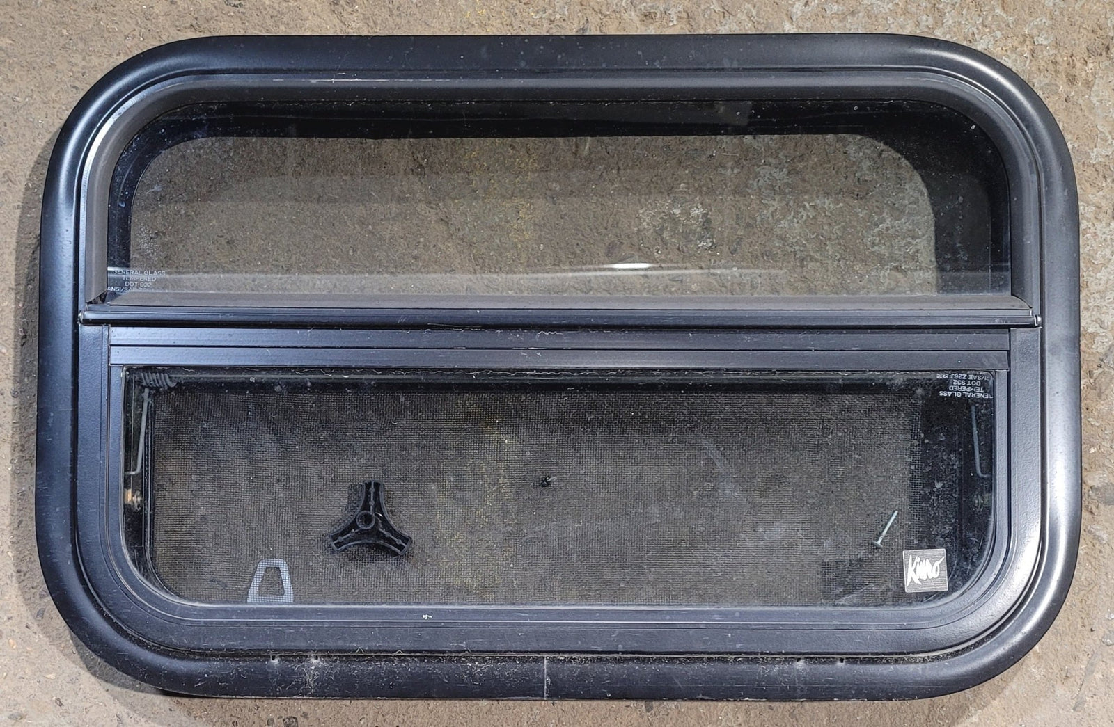 Used Black Radius Opening Window : 24 1/4