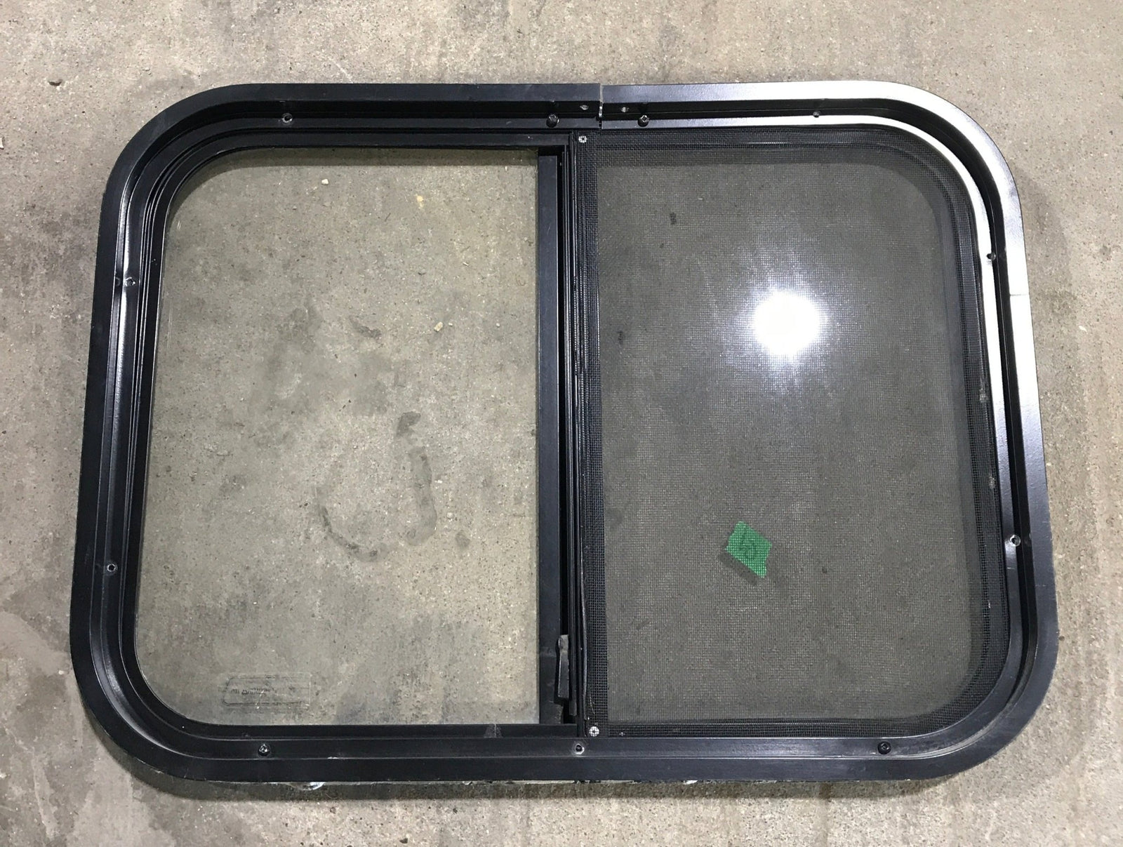 Used Black Radius Opening Window : 24 1/4