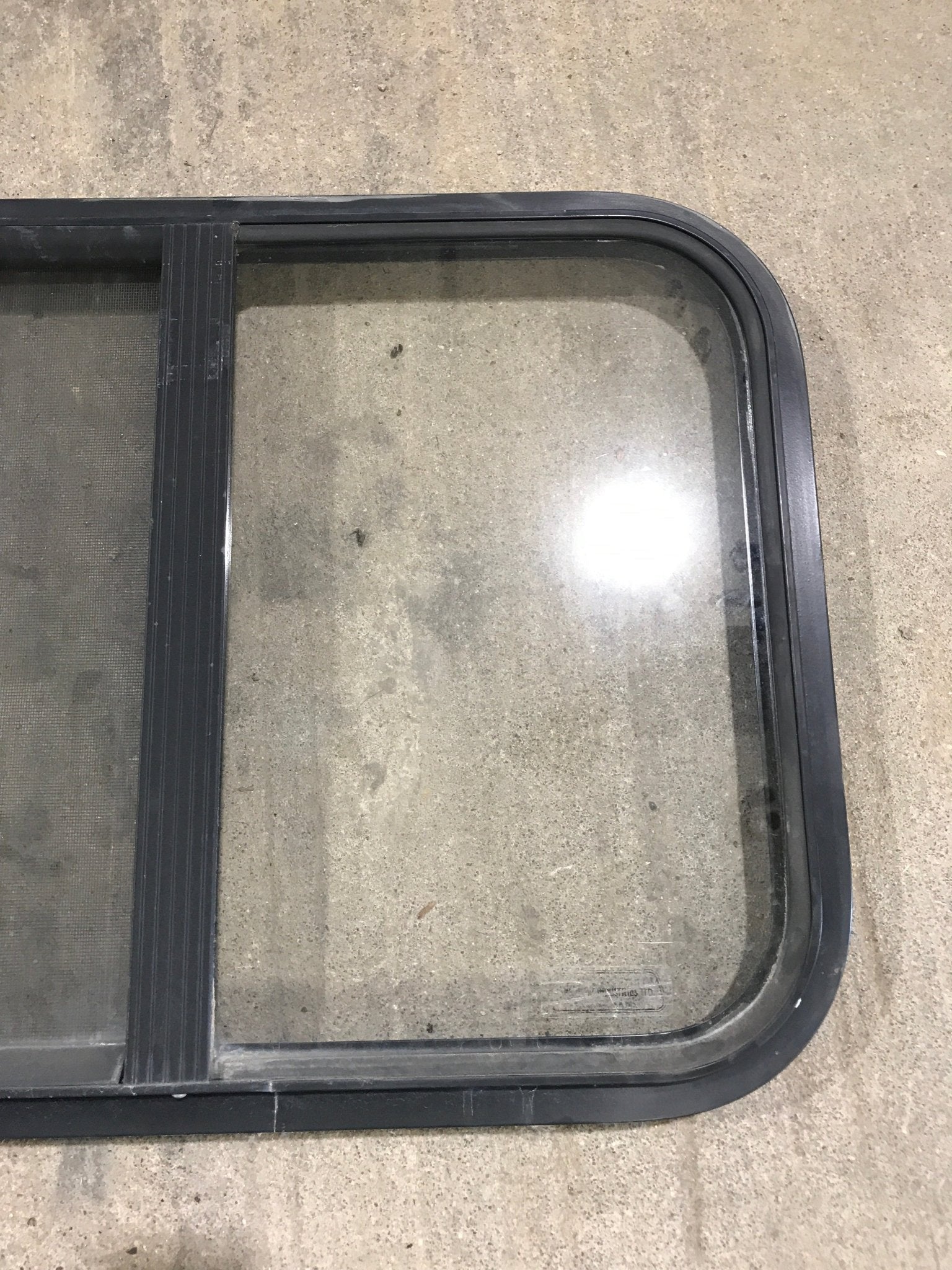 Used Black Radius Opening Window : 24 1/4