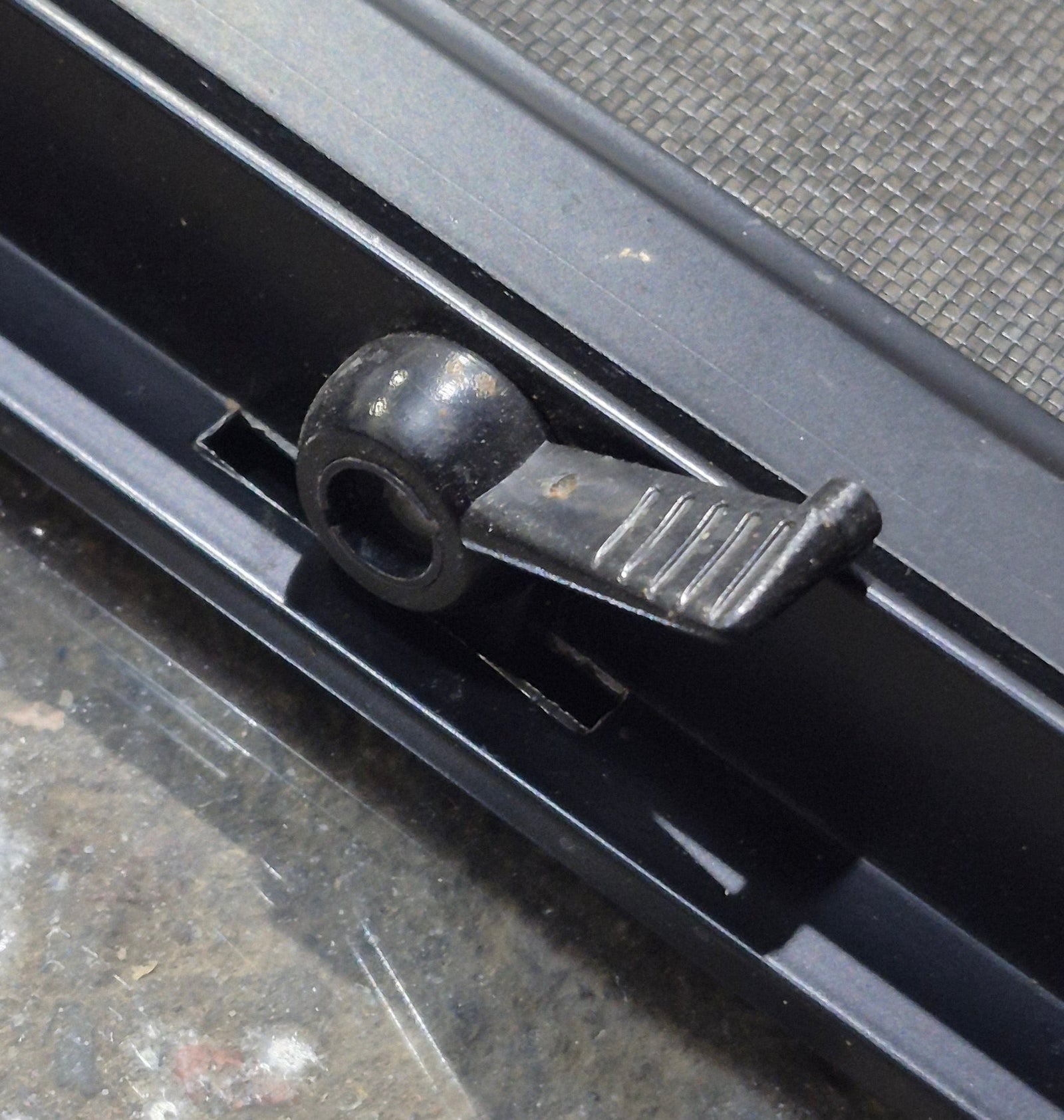 Used Black Radius Opening Window : 24 1/4