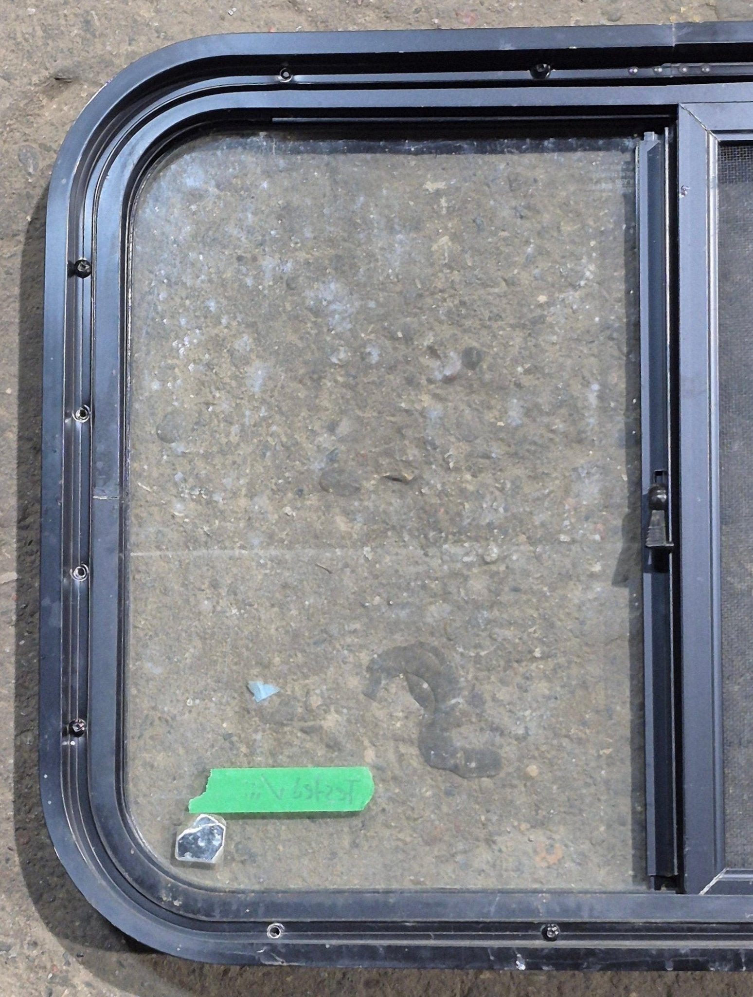 Used Black Radius Opening Window : 24 1/4