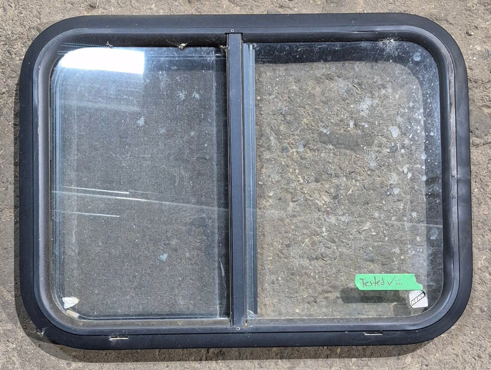 Used Black Radius Opening Window : 24 1/4