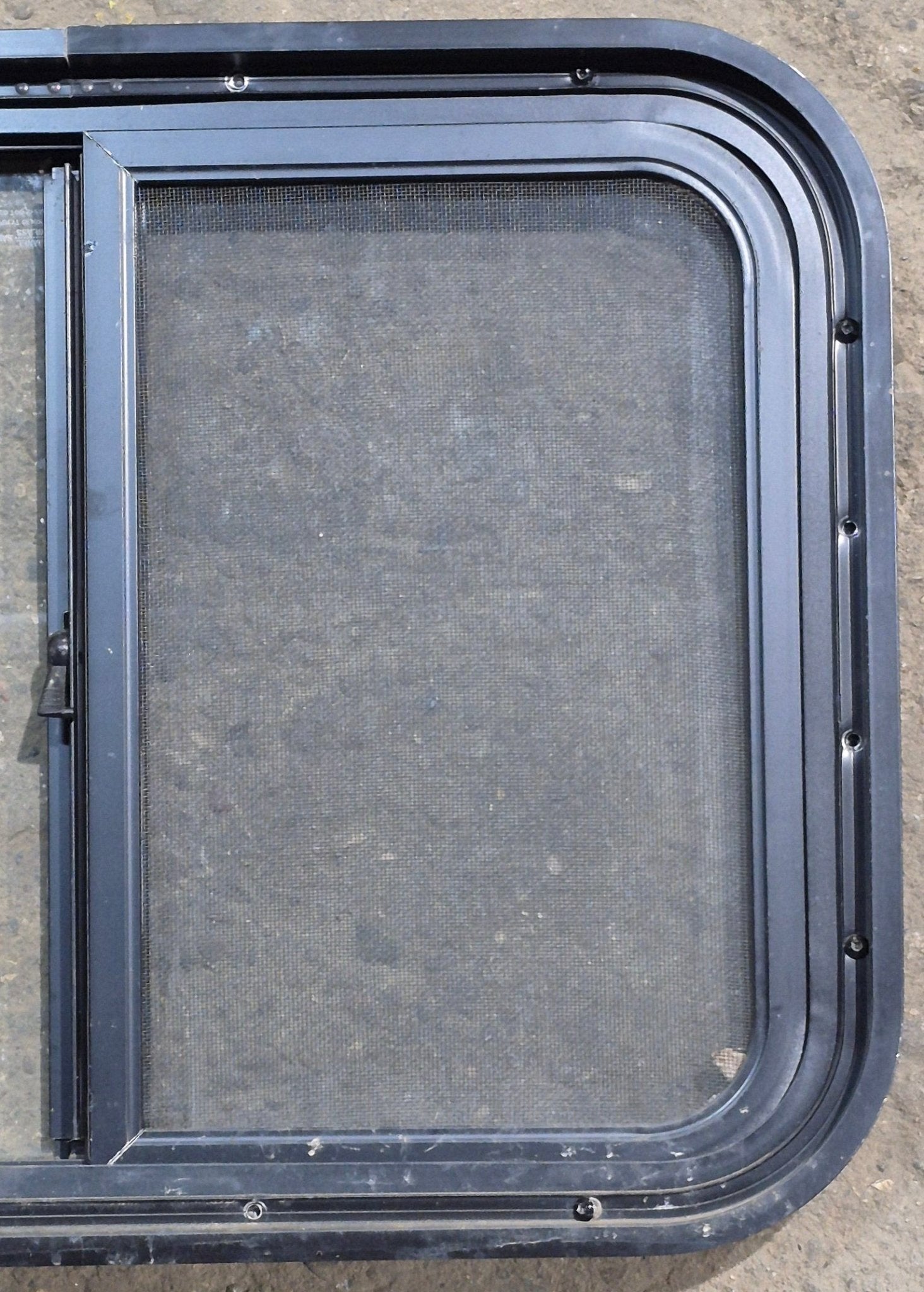 Used Black Radius Opening Window : 24 1/4