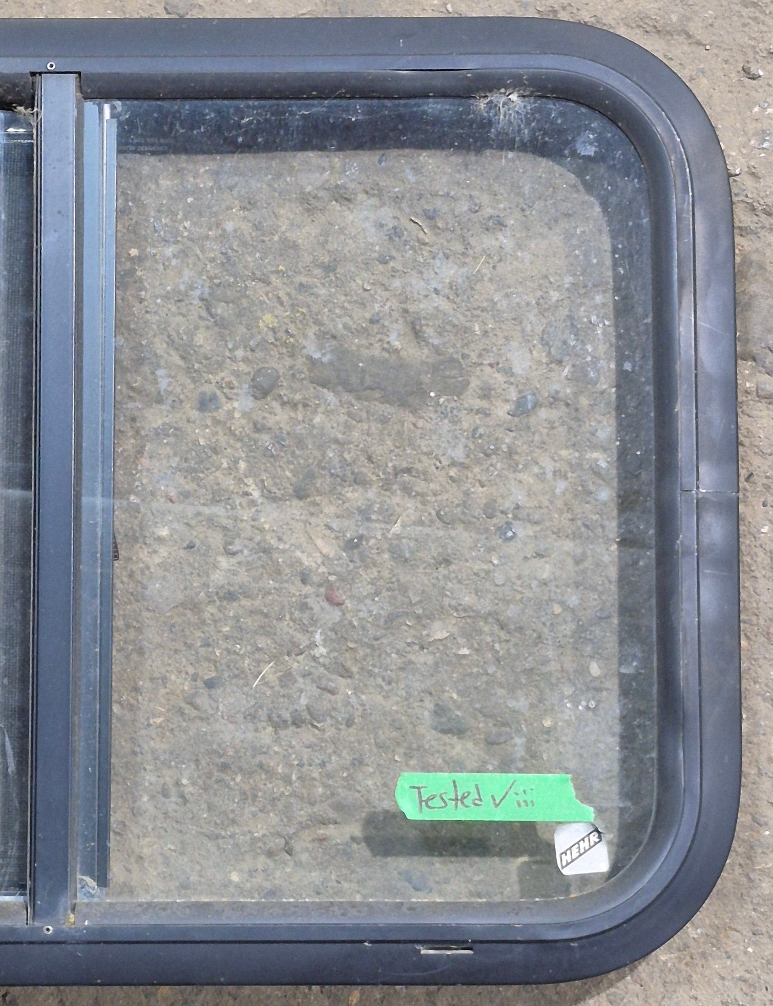 Used Black Radius Opening Window : 24 1/4