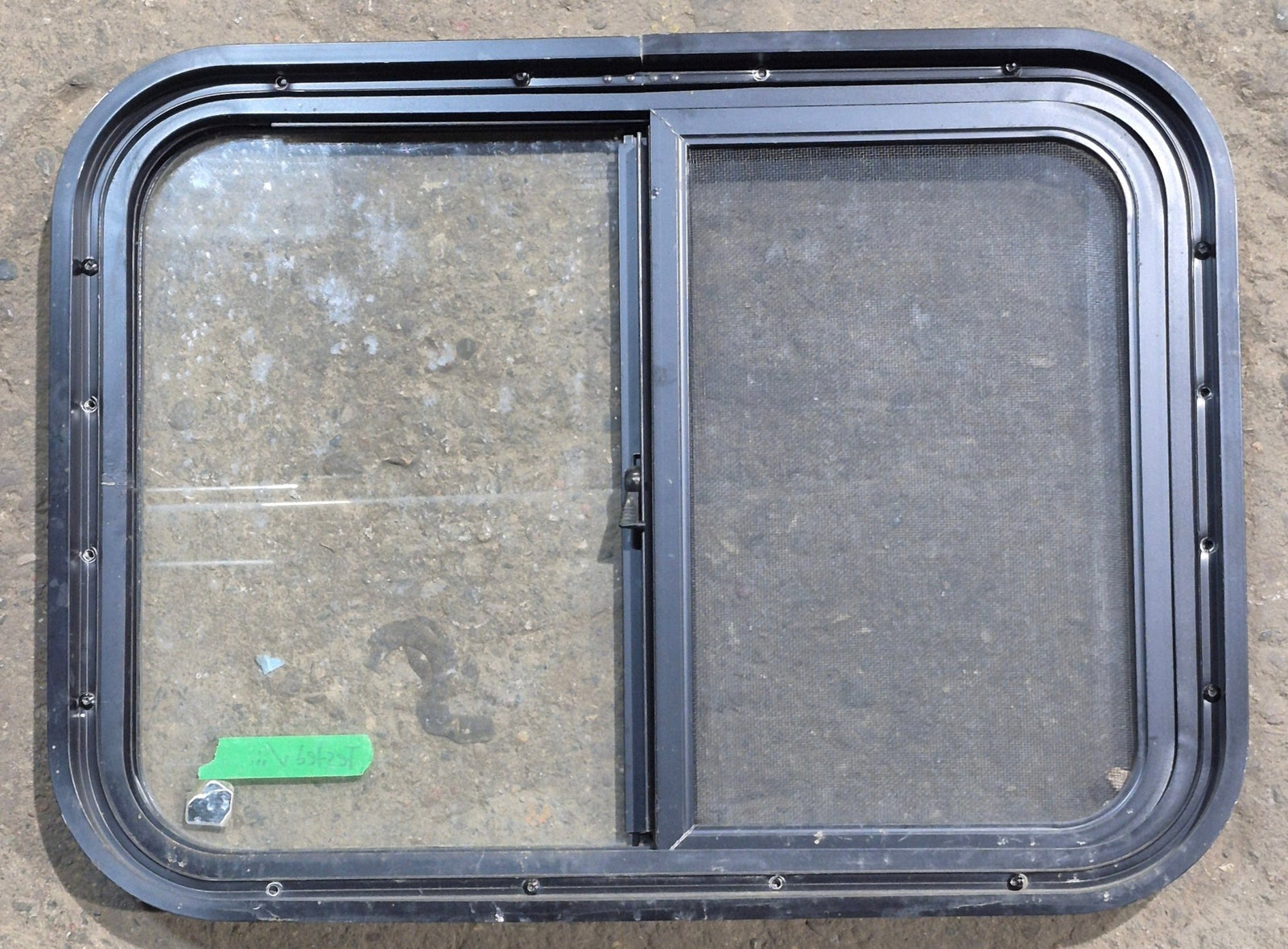 Used Black Radius Opening Window : 24 1/4