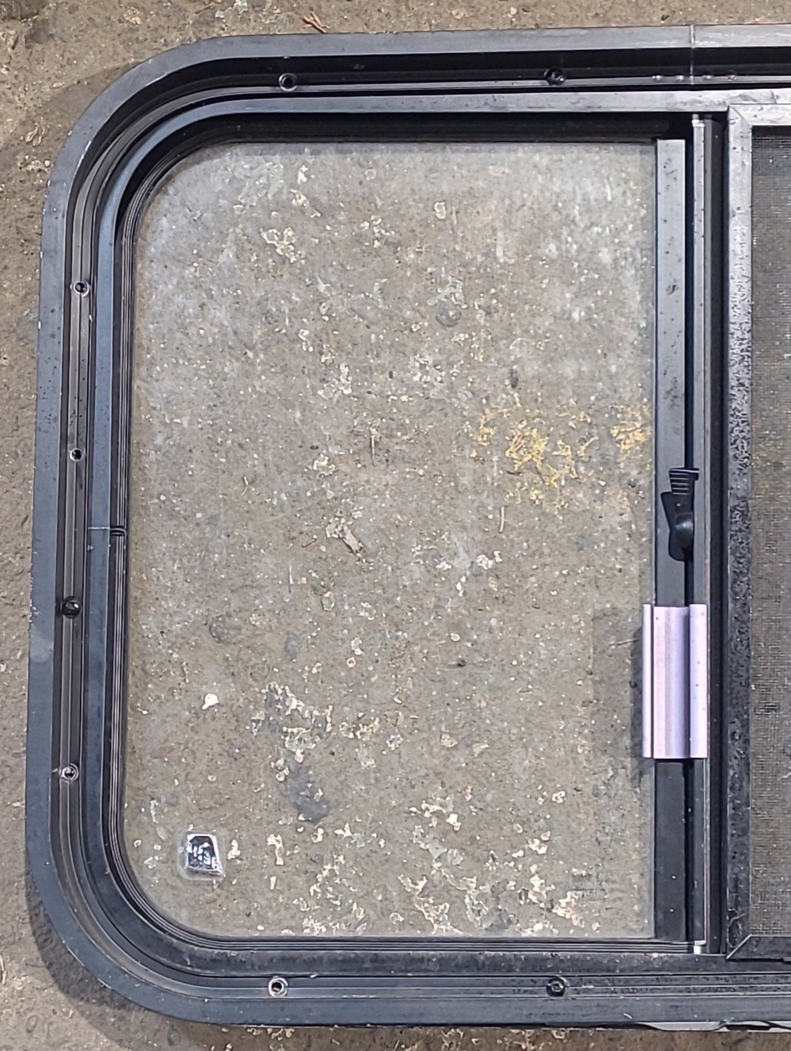 Used Black Radius Opening Window : 24 1/4