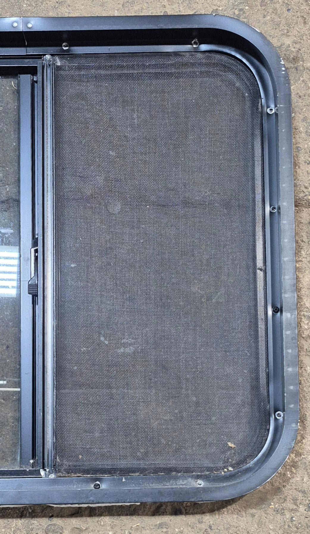 Used Black Radius Opening Window : 24 1/4