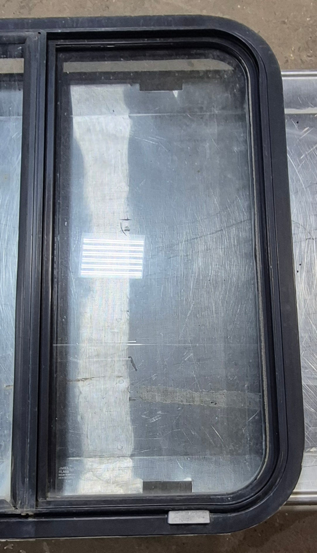Used Black Radius Opening Window : 24 1/4