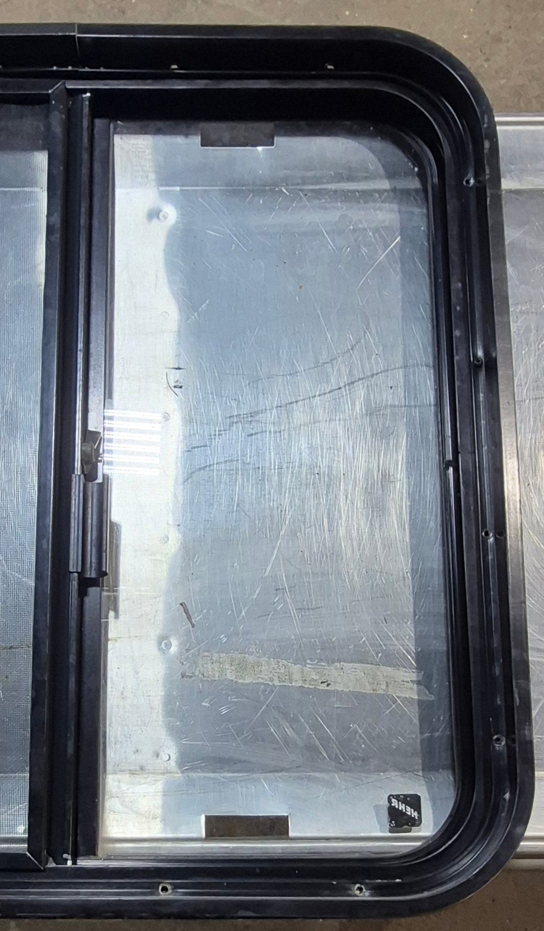 Used Black Radius Opening Window : 24 1/4