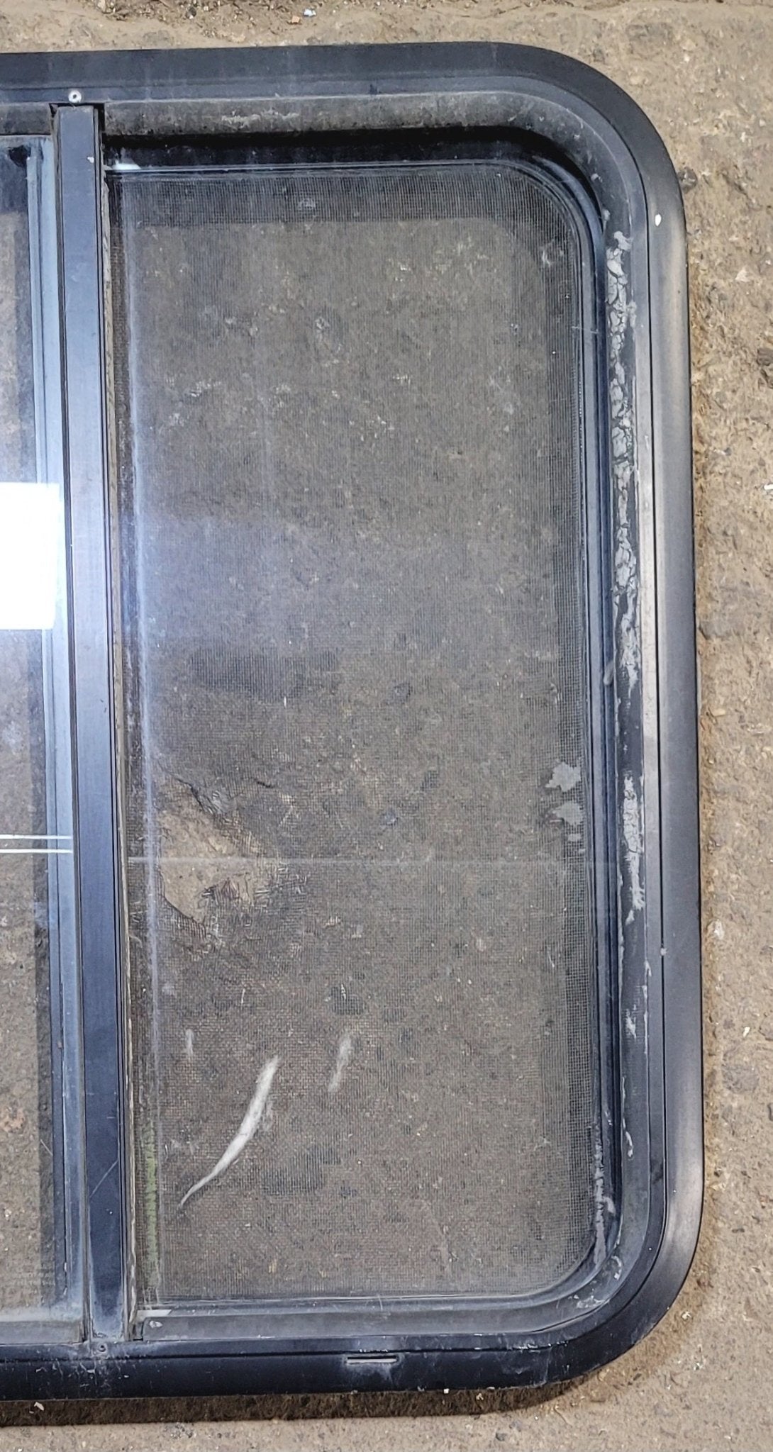 Used Black Radius Opening Window : 24 1/4