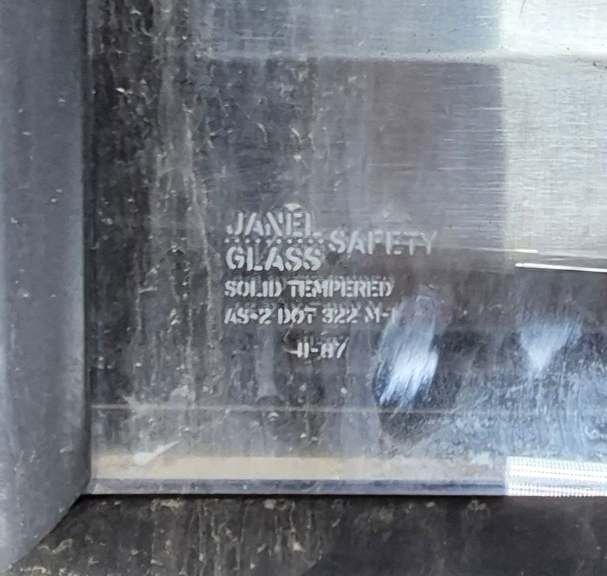 Used Black Radius Opening Window : 24 1/4" W x 25 3/4" H x 1 3/4" - Young Farts RV Parts