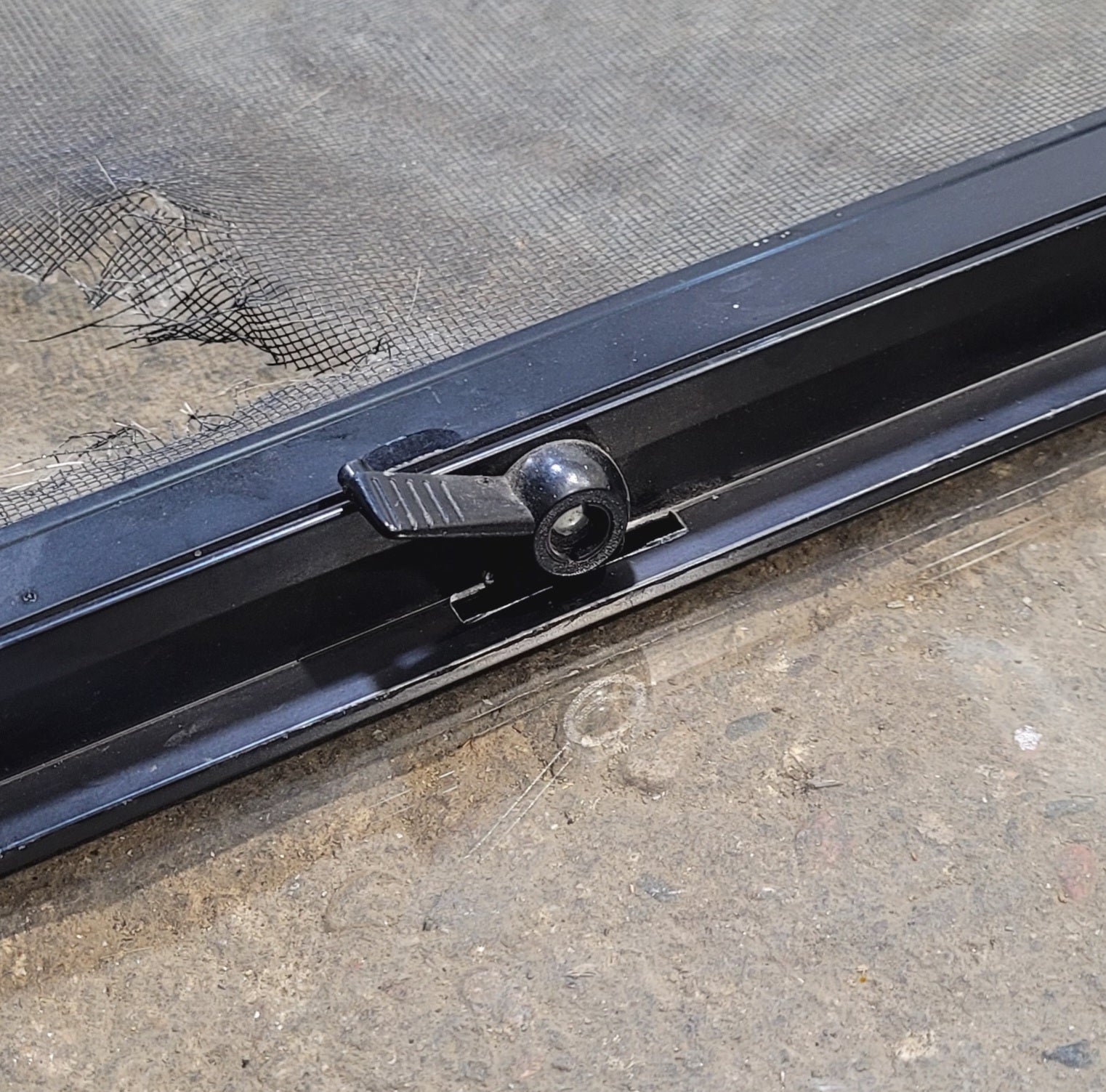 Used Black Radius Opening Window : 24 1/4