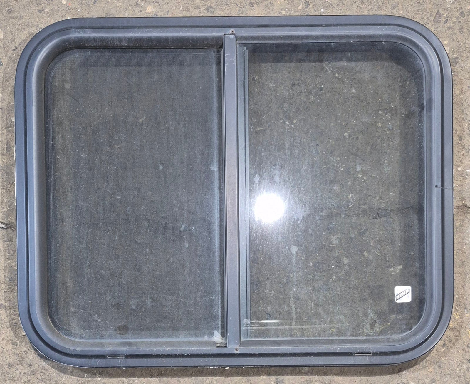 Used Black Radius Opening Window : 25 1/2