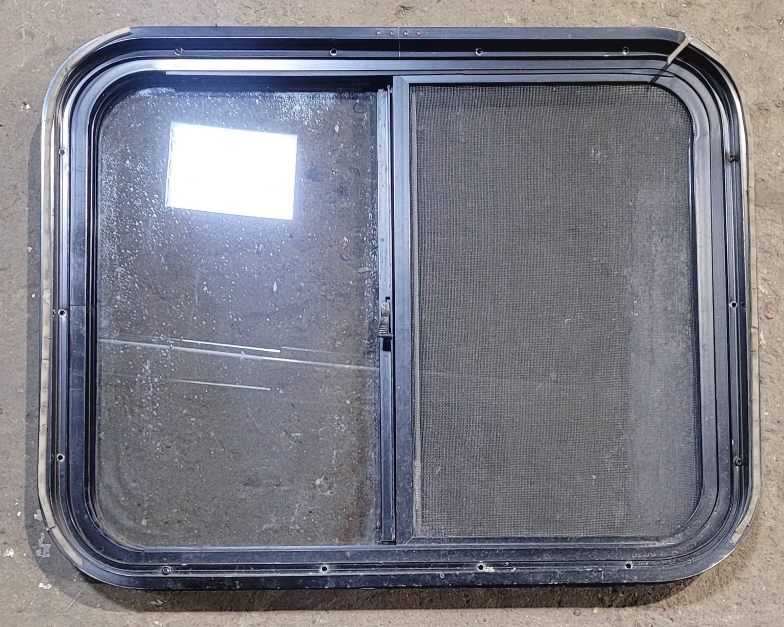 Used Black Radius Opening Window : 25 1/2