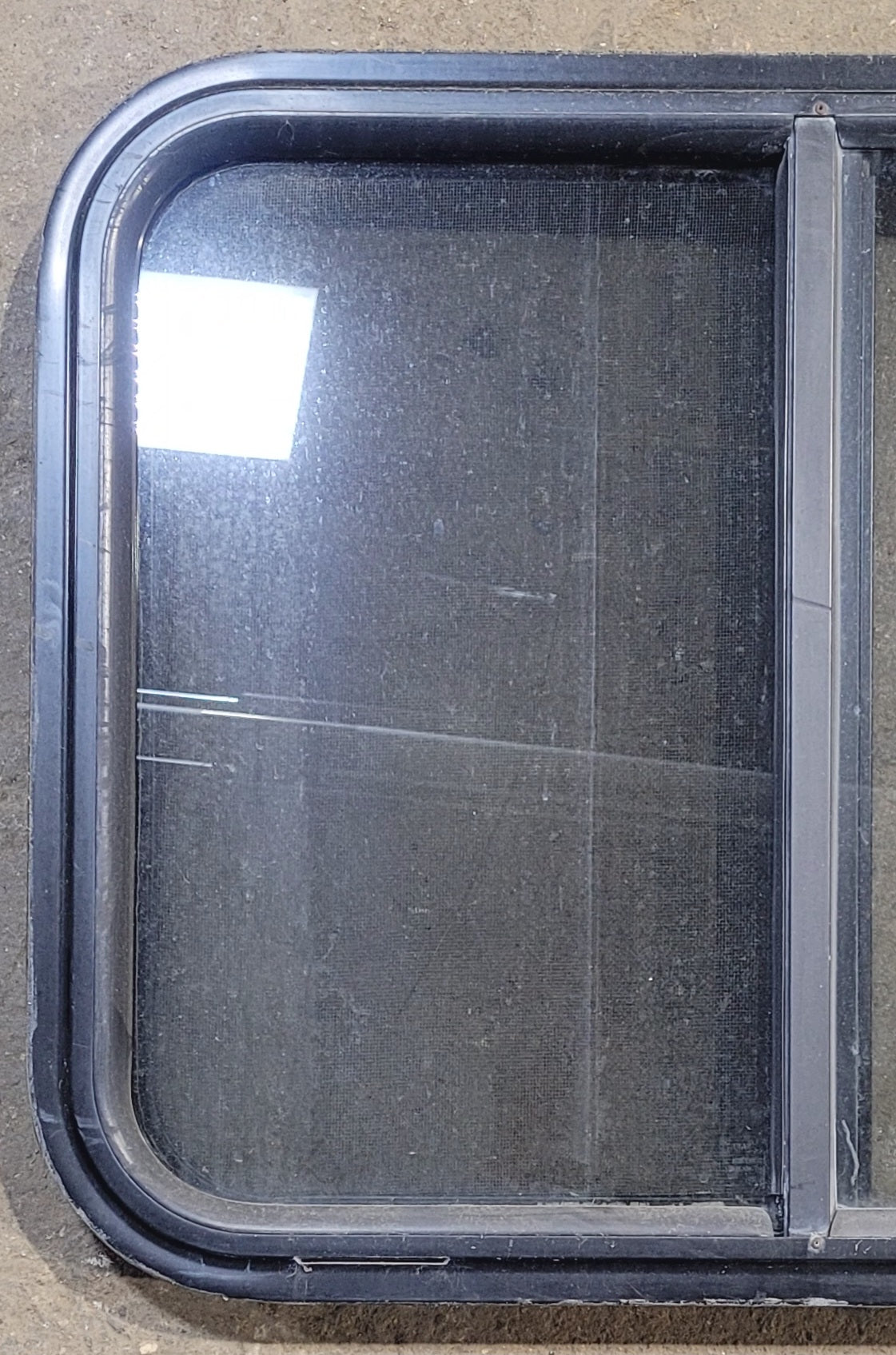 Used Black Radius Opening Window : 25 1/2