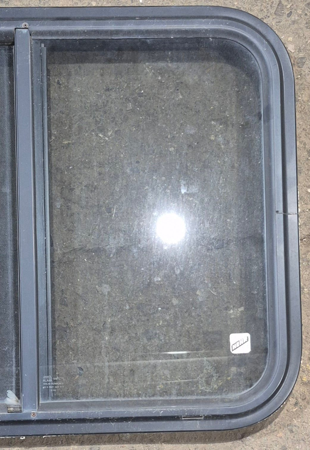 Used Black Radius Opening Window : 25 1/2