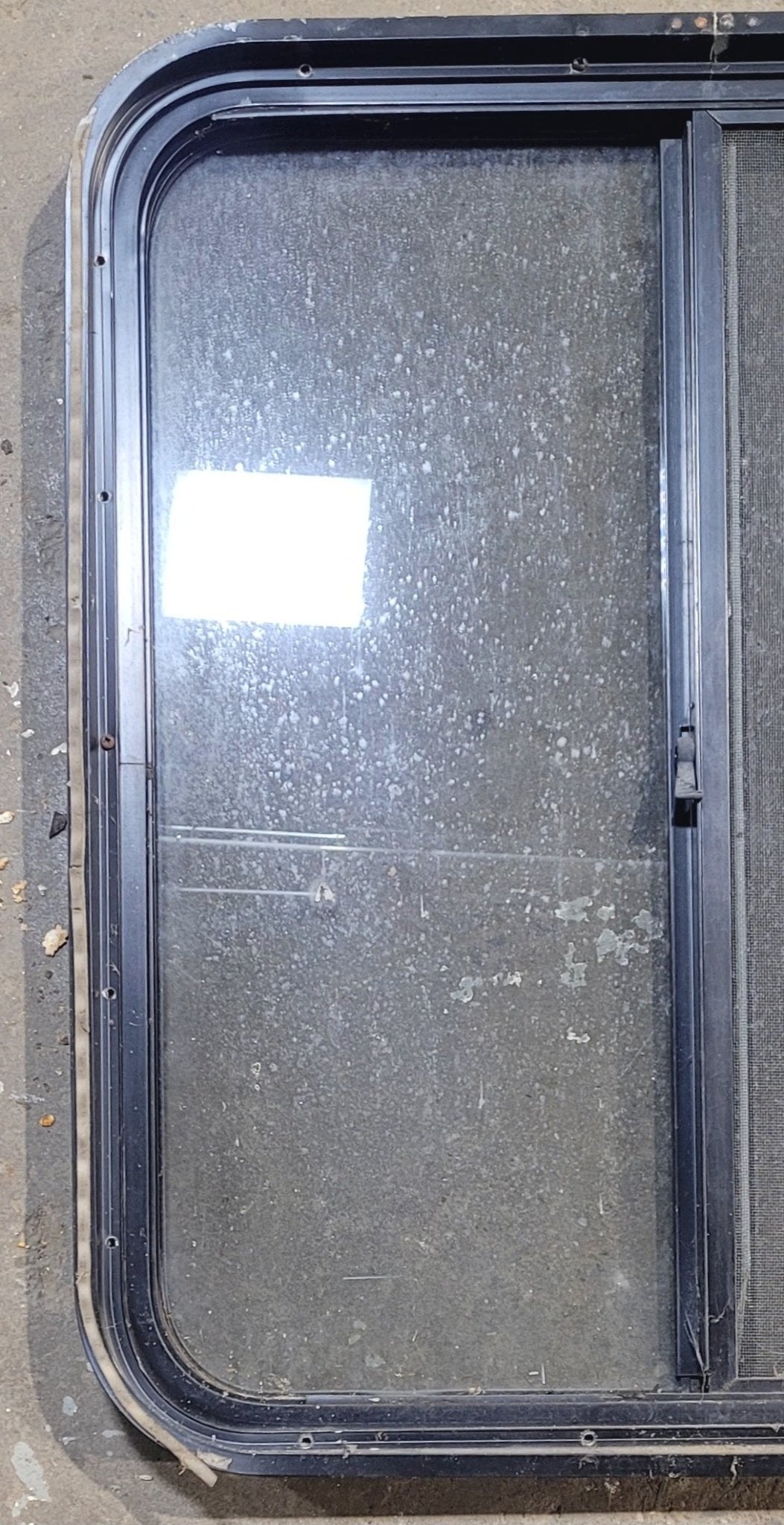 Used Black Radius Opening Window : 25 1/2