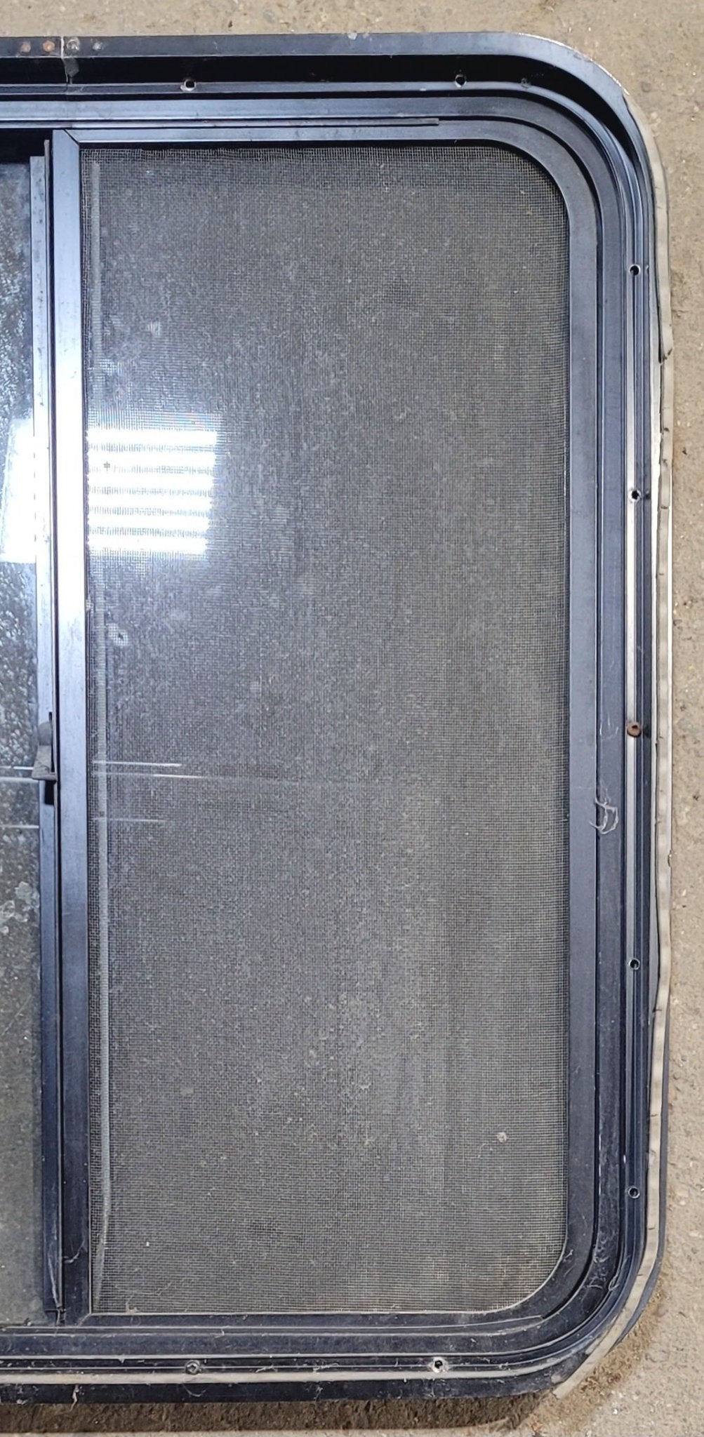 Used Black Radius Opening Window : 25 1/2