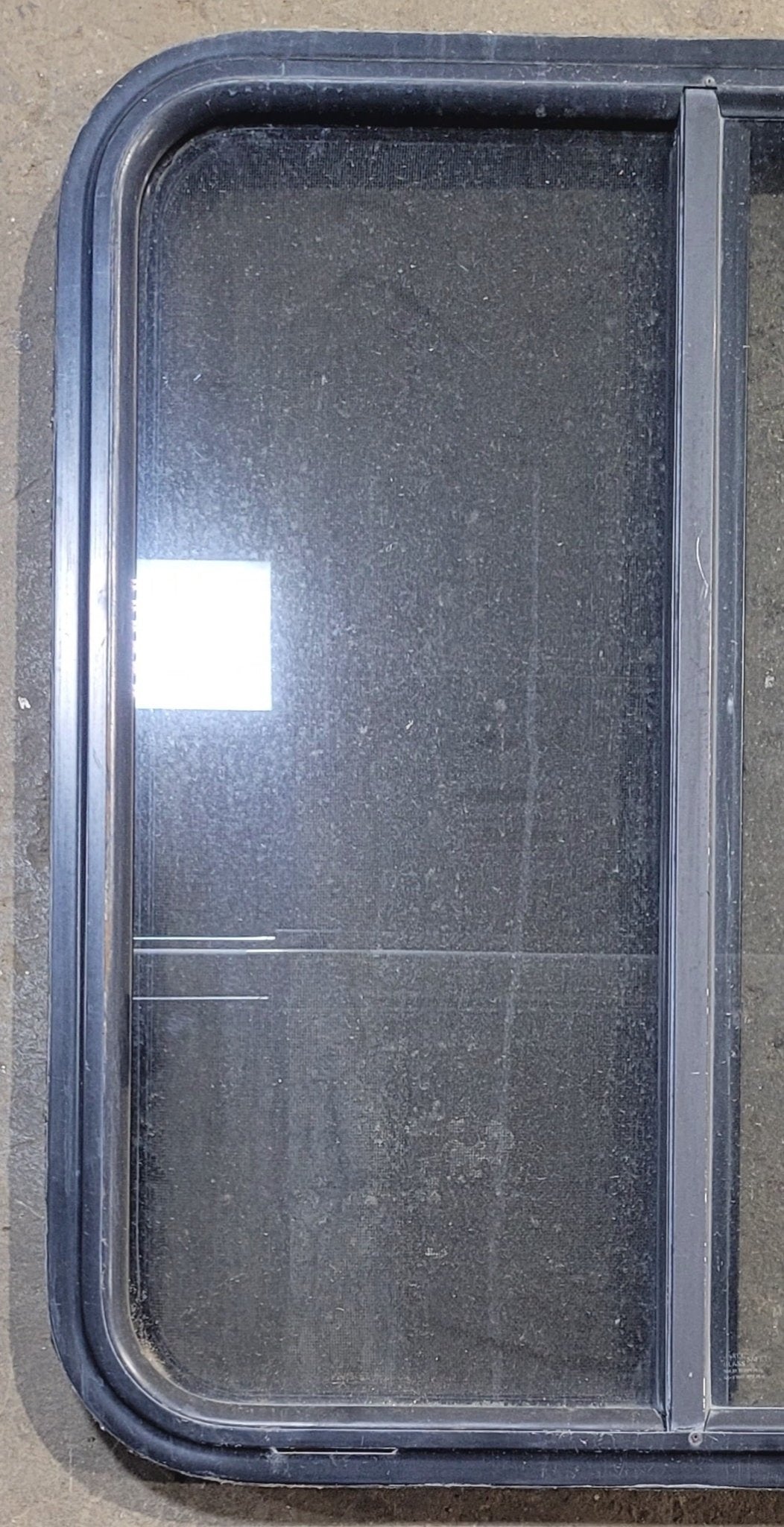 Used Black Radius Opening Window : 25 1/2