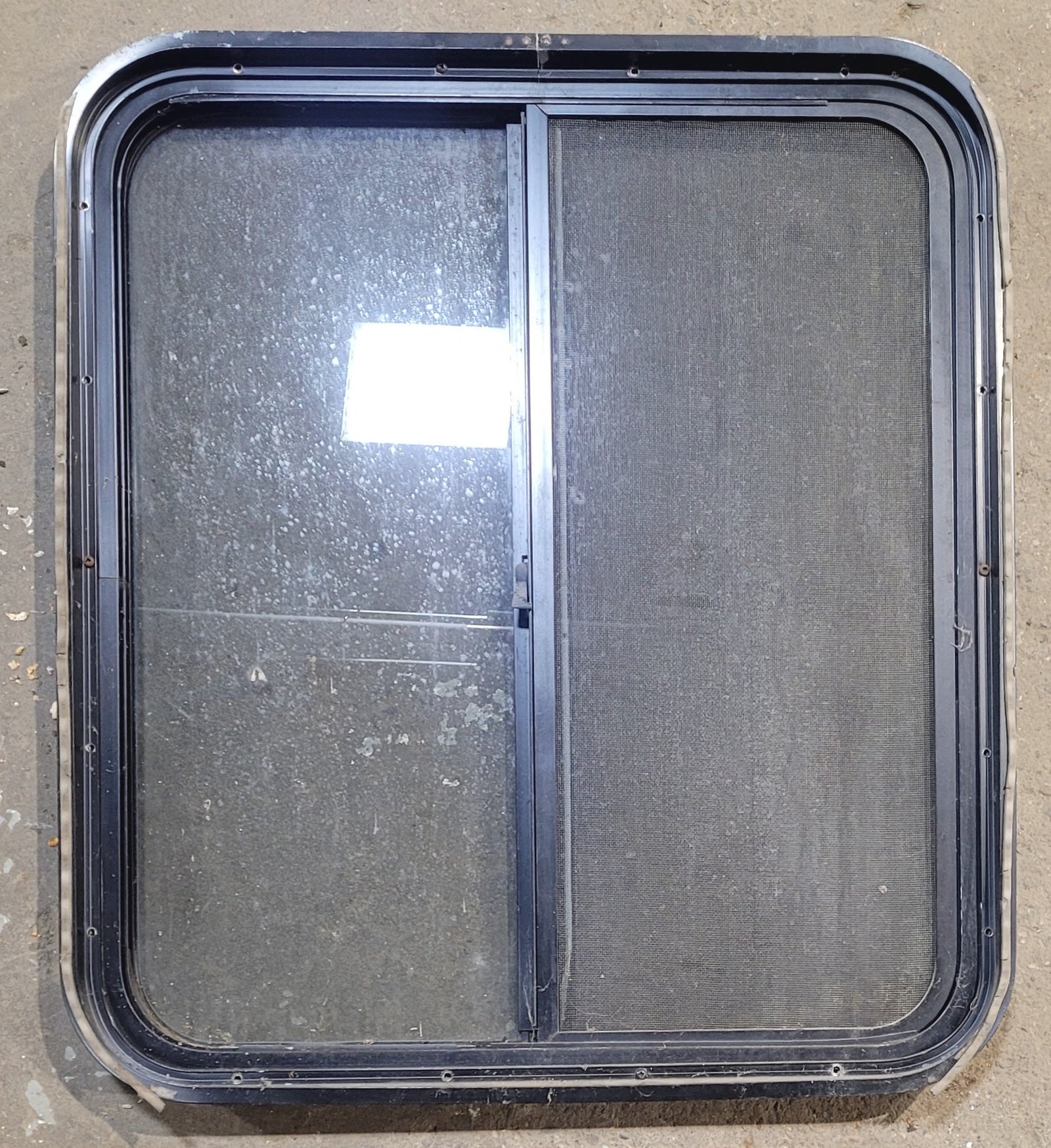 Used Black Radius Opening Window : 25 1/2