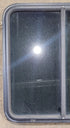 Used Black Radius Opening Window : 25 1/4" W x 24 3/4" H x 1 3/4" - Young Farts RV Parts