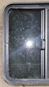 Used Black Radius Opening Window : 25 1/4" W x 24 3/4" H x 1 3/4" - Young Farts RV Parts