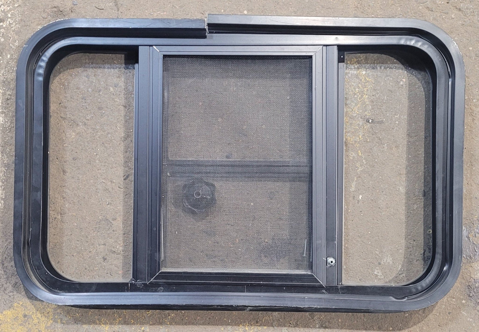 Used Black Radius Opening Window : 25 3/4