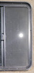 Used Black Radius Opening Window : 25 3/4" W x 29 1/4" H x 1 3/4" - Young Farts RV Parts