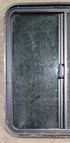Used Black Radius Opening Window : 25 3/4" W x 29 1/4" H x 1 3/4" - Young Farts RV Parts