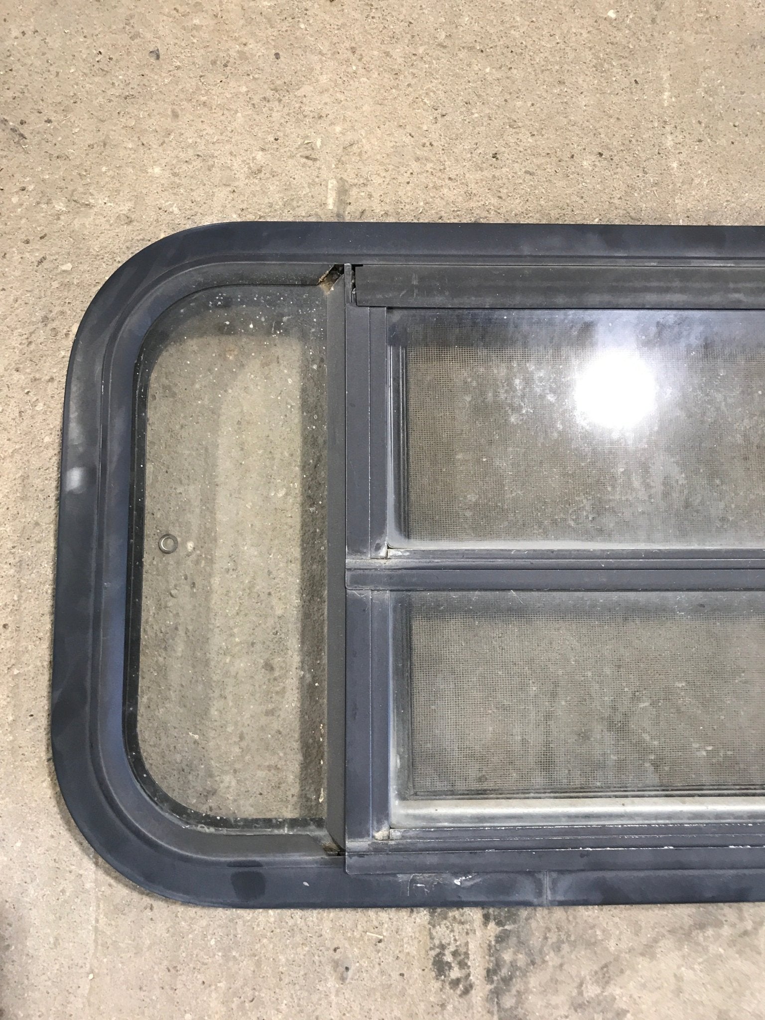 Used Black Radius Opening Window : 29 1/2