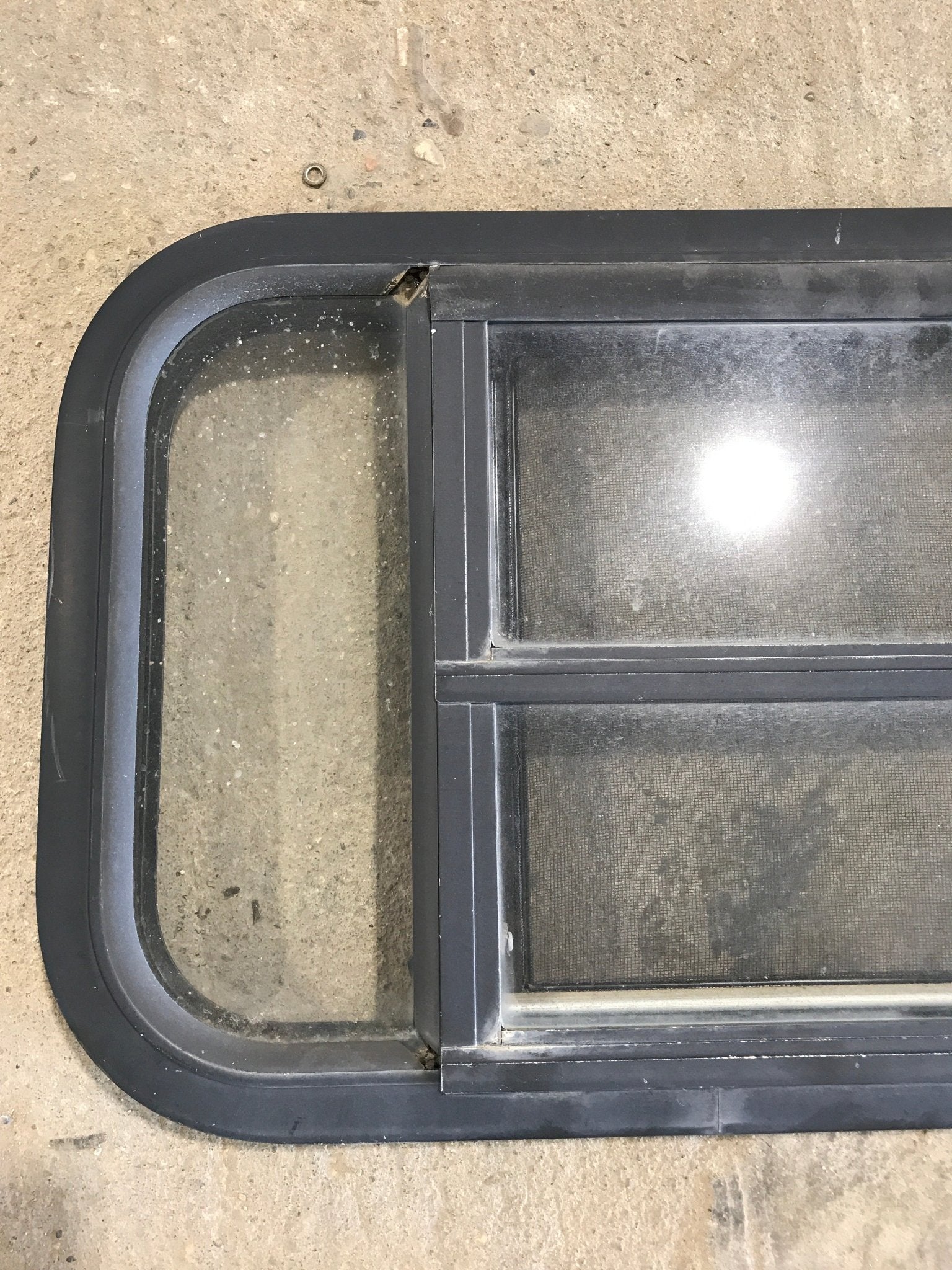 Used Black Radius Opening Window : 29 1/2